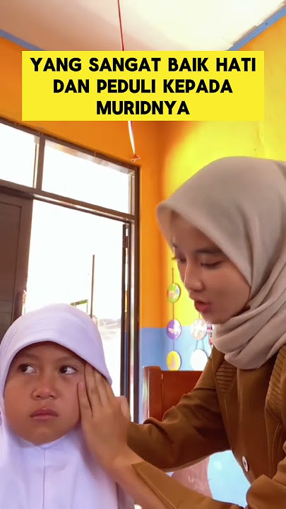 momen haru ketika buk guru cantik pijat kepala murid nya ‼️ #guru #haru #murid #sekolah #orangbaik