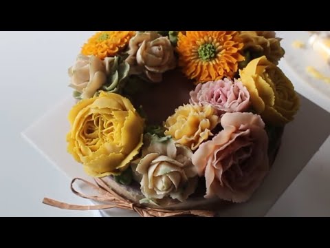 쿠루쿠마(kurukuma),리시안셔스 (Lisianthus ),거베라 (Gerbera ),줄리엣로즈(Juliet Rose),해바라기 flower piping techniques