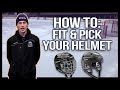 Picking the right ice hockey helmet, and how to fit it