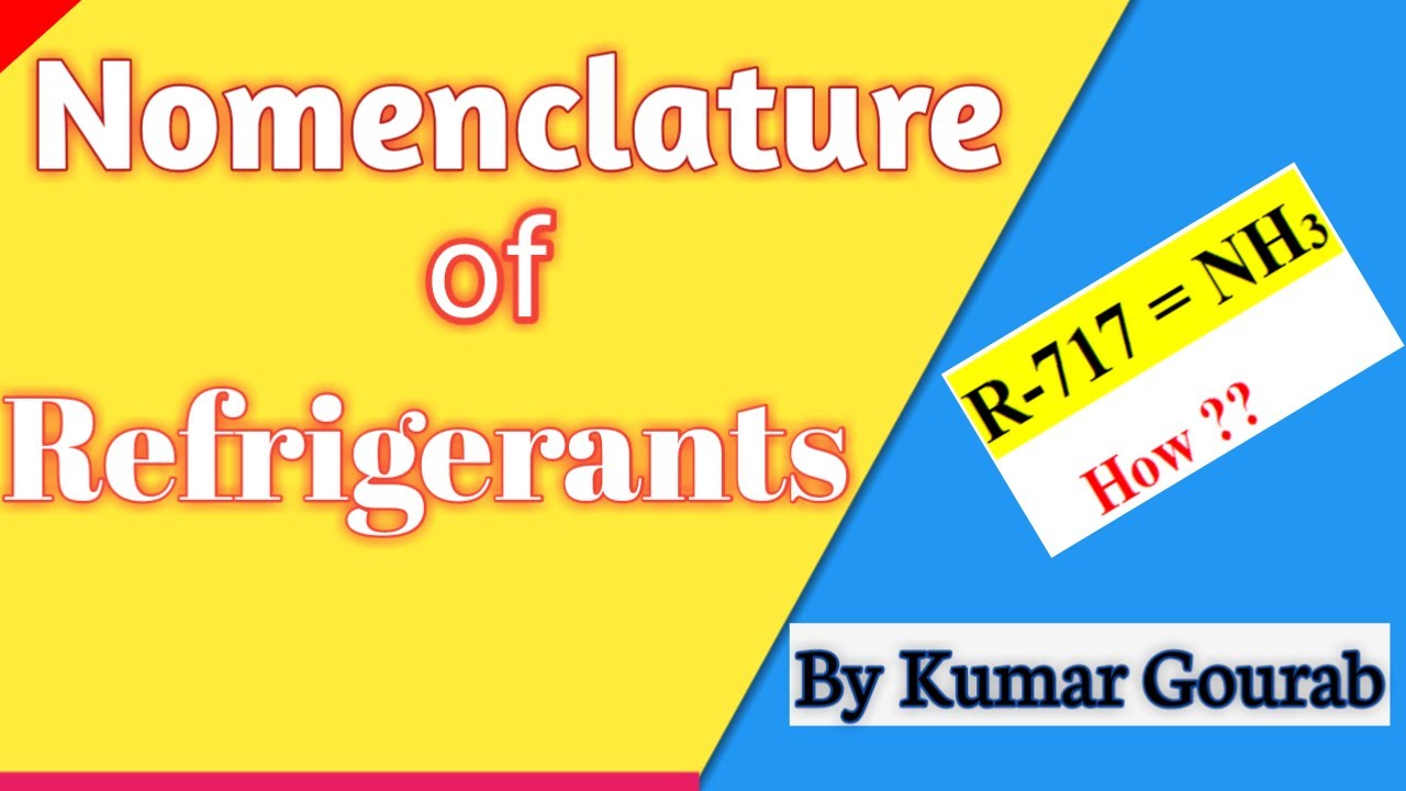 Nomenclature of Refrigerants II Designation of Refrigerants II Naming