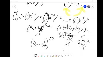 Math 30-1 Preview: Perms, Combs, and the Binomial Theorem, Part 4 of 4: The Binomial Theorem