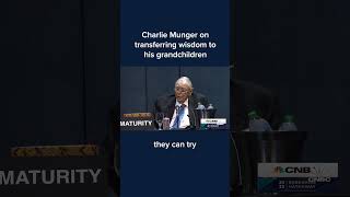 Charlie Munger on transferring wisdom to his grandchildren #Shorts