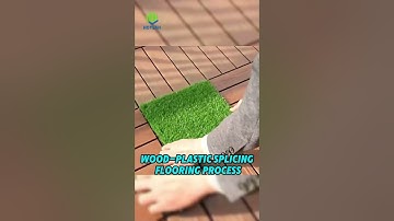 wood plastic tiles at patio  #compositedecking #wpc #wood #hoyeah