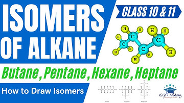 How to Draw Isomers of Butane | Pentane | Hexane | Heptane | CBSE ICSE Class 10 & 11 | Isomerism
