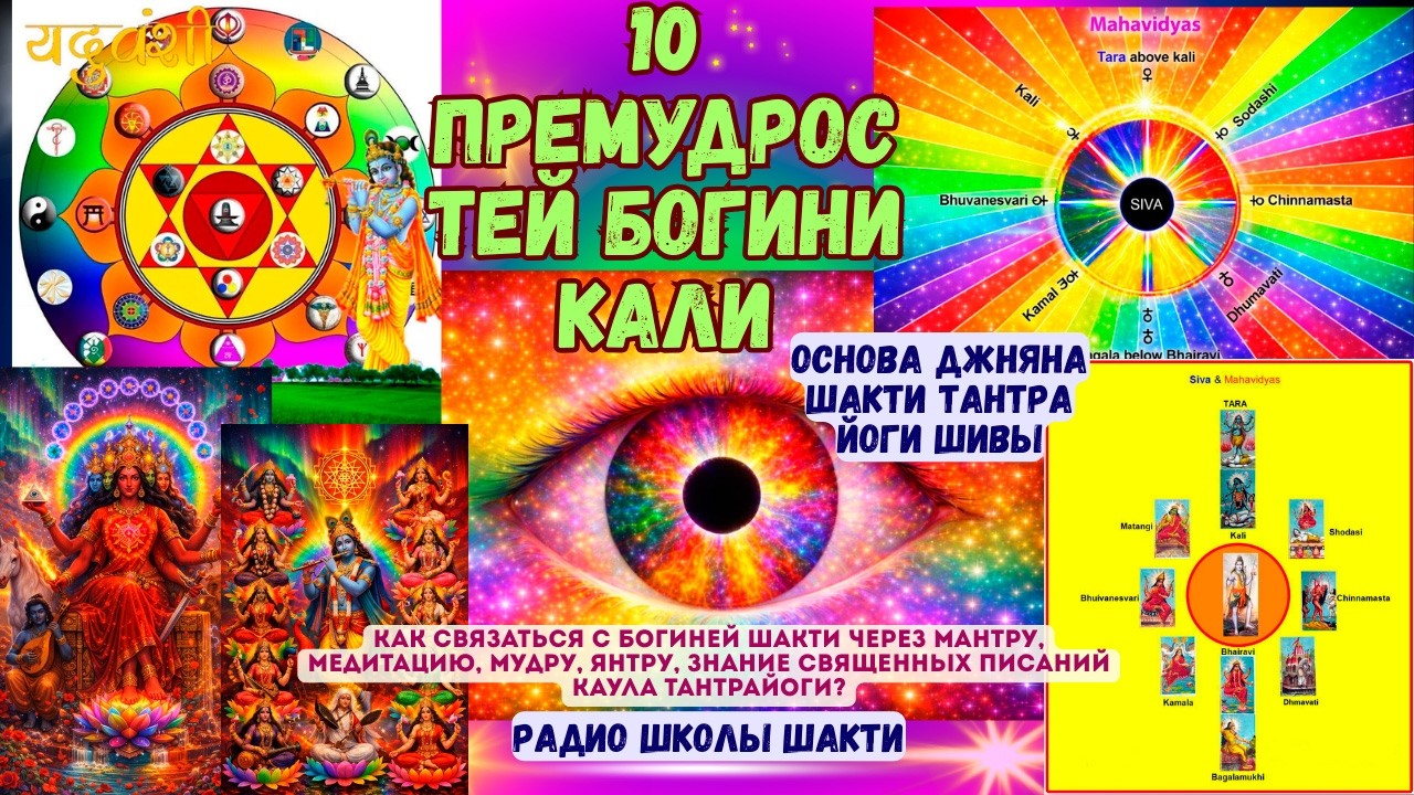 10 ПРЕМУДРОСТЕЙ БОГИНИ КАЛИ  ОСНОВА ДЖНЯНА ШАКТИ ТАНТРА ЙОГИ ШИВЫ - как связаться с Богиней Шакти
