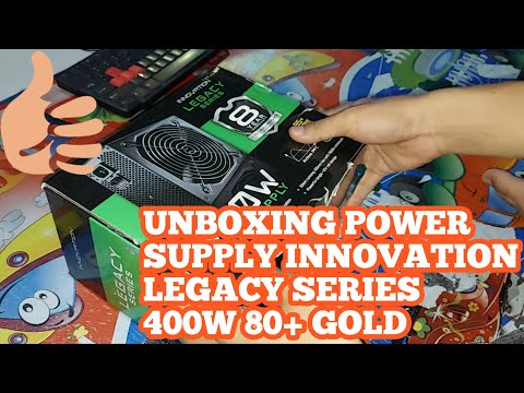 UNBOXING POWER SUPPLY INNOVATION LEGACY SERIES 80+ 400W