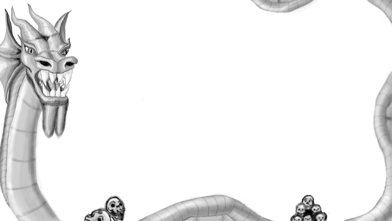 Dragon Border Digital Painting / Drawing (Long) - YouTube