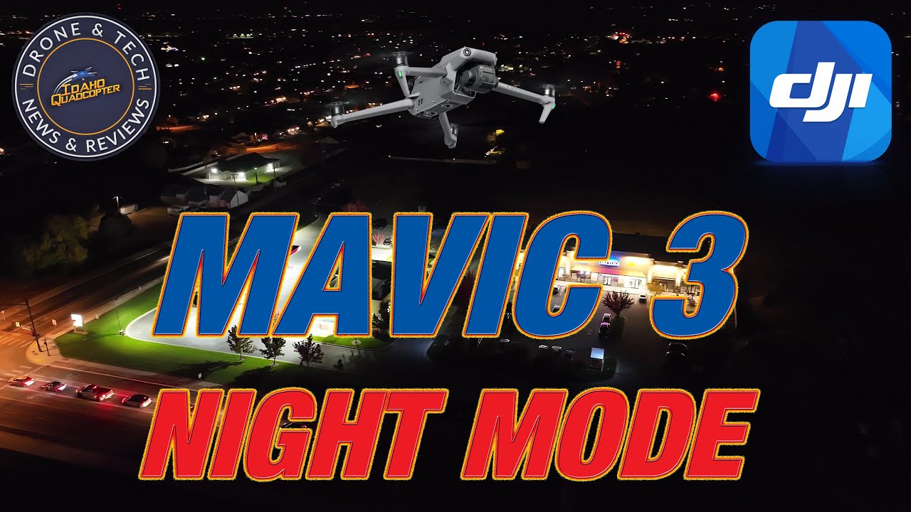 DJI Mavic 3 Night Mode Demonstration Flight! Firmware Update v01.00.0900