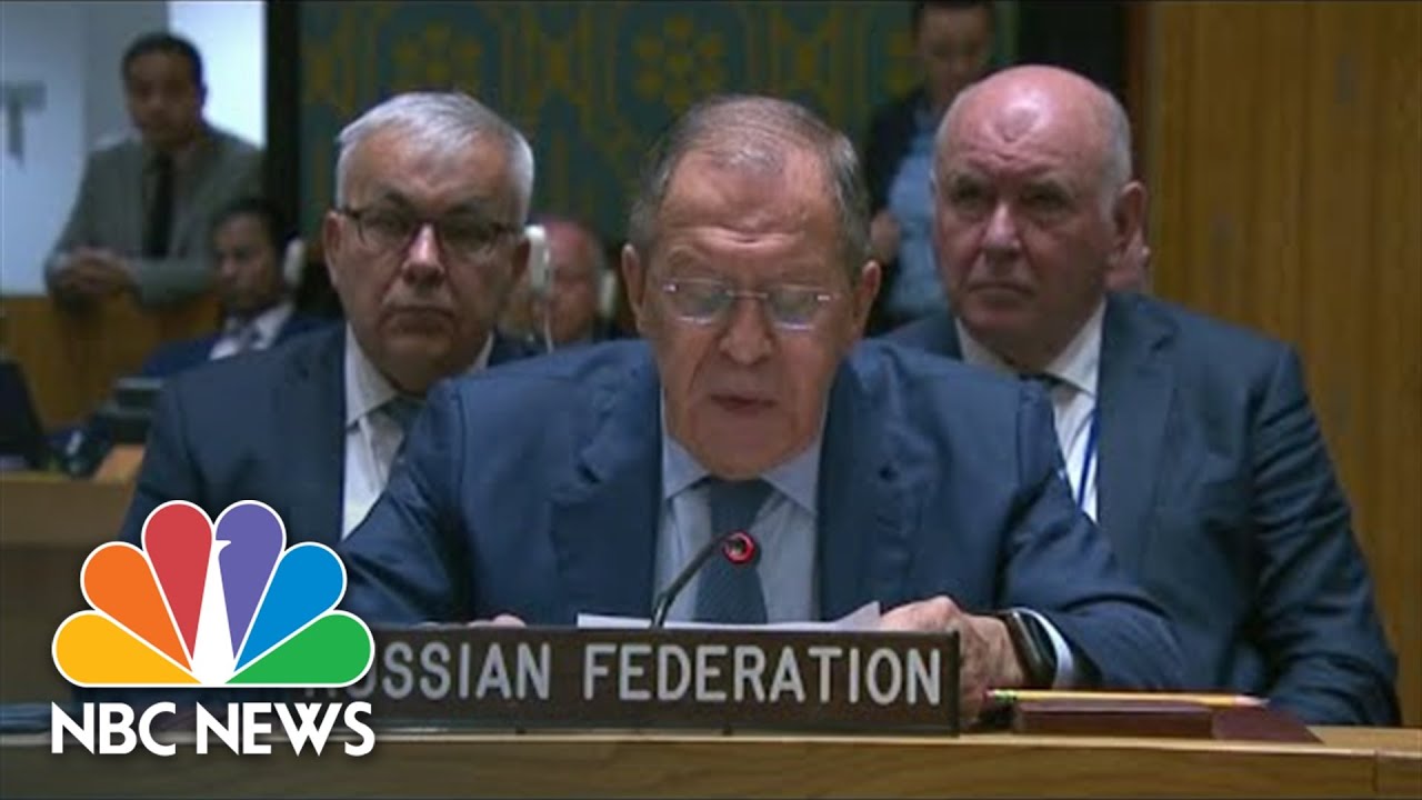 Lavrov Walks Out Of U.N. Meeting As West Confronts Russia Over War In Ukraine