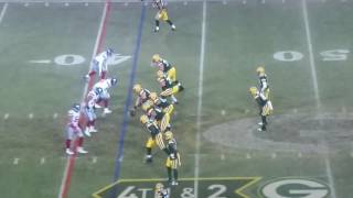 aaron rodgers to randall cobb hail mary pass giants vs packers wild card game amazing catch