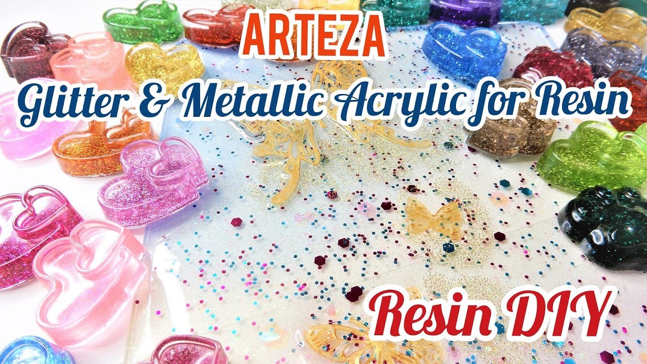 115] RESIN ART : Using Acrylic Paint to Color Your Resin - ARTEZA Acrylic  Paint 