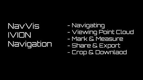 Basic NavVis IVION Navigation