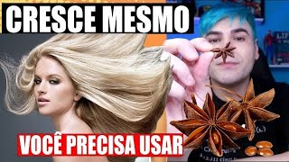 MELHOR RECEITA PARA CRESCER CABELO | ANIS ESTRELADO + ÓLEO DE RÍCINO + ÓLEO DE COCO = CABELOE GRANDE