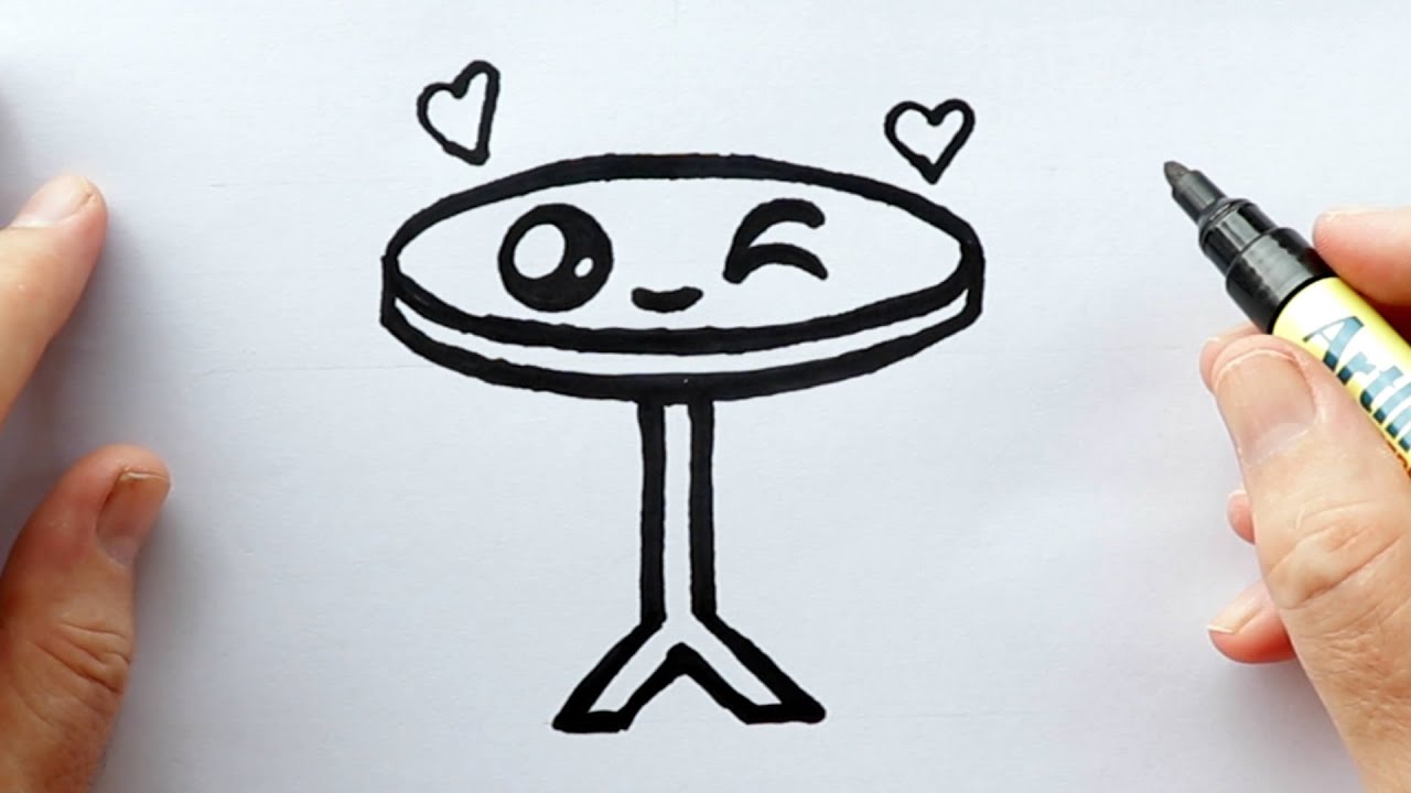 comment-dessiner-une-table-ronde-kawaii-youtube