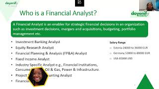 INTRODUCTION TO FINANCIAL DATA ANALYTICS - EXPERIENCE DOYENIFY 2.0