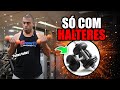 Só exercícios com halteres - todos os grupos musculares