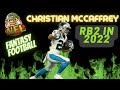 Christian McCaffrey RB 2 IN 2022 NFL Fantasy Football #shorts