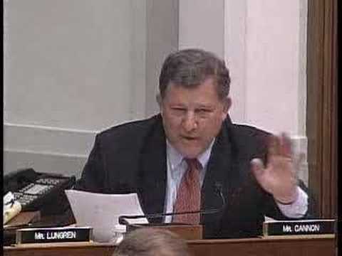 Congressman Chris Cannon Questioning Joe Wilson