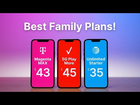 Best Family Cell Phone Plans in 2023! (3 to 5 Lines)