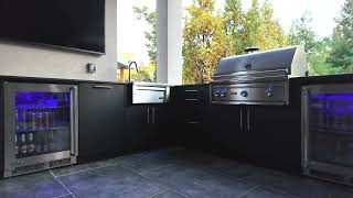OUTERIORS - Outdoor Kitchen - Black Alumina Stunning Design