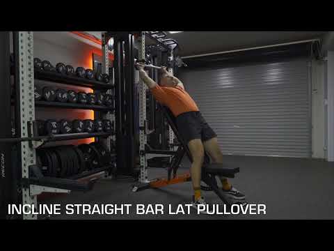 Incline Straight Bar Lat Pullover