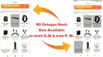💥🎫Mi Getapps Product Available  10:00 A.M. & 3:00 P.M🎫💥