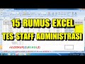 15 Rumus Excel untuk TES Admin Kantor