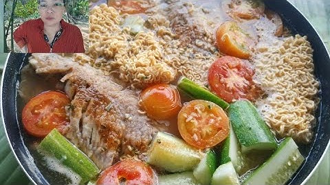 Bữa nay em làm món ăn bổ dưỡng cá điêu hồng kho mì tôm tròn ẩm thực 