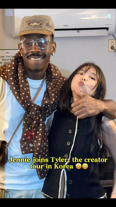 Jennie joins Tyler the creator Tour in Korea #jennie #blackpink #tylerthecreator