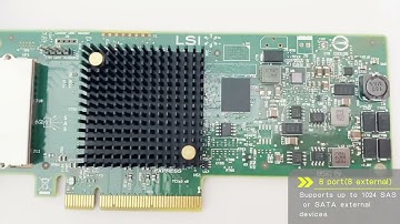 LSI 9207-8e HBA card LSI00300 sas expander Host Bus Adapter mini sas sff8088