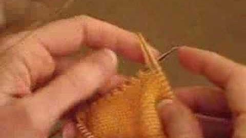 Short Row Heel with YOs, Part 1