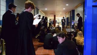 Preparing for MPA - just prior to warming up on instruments