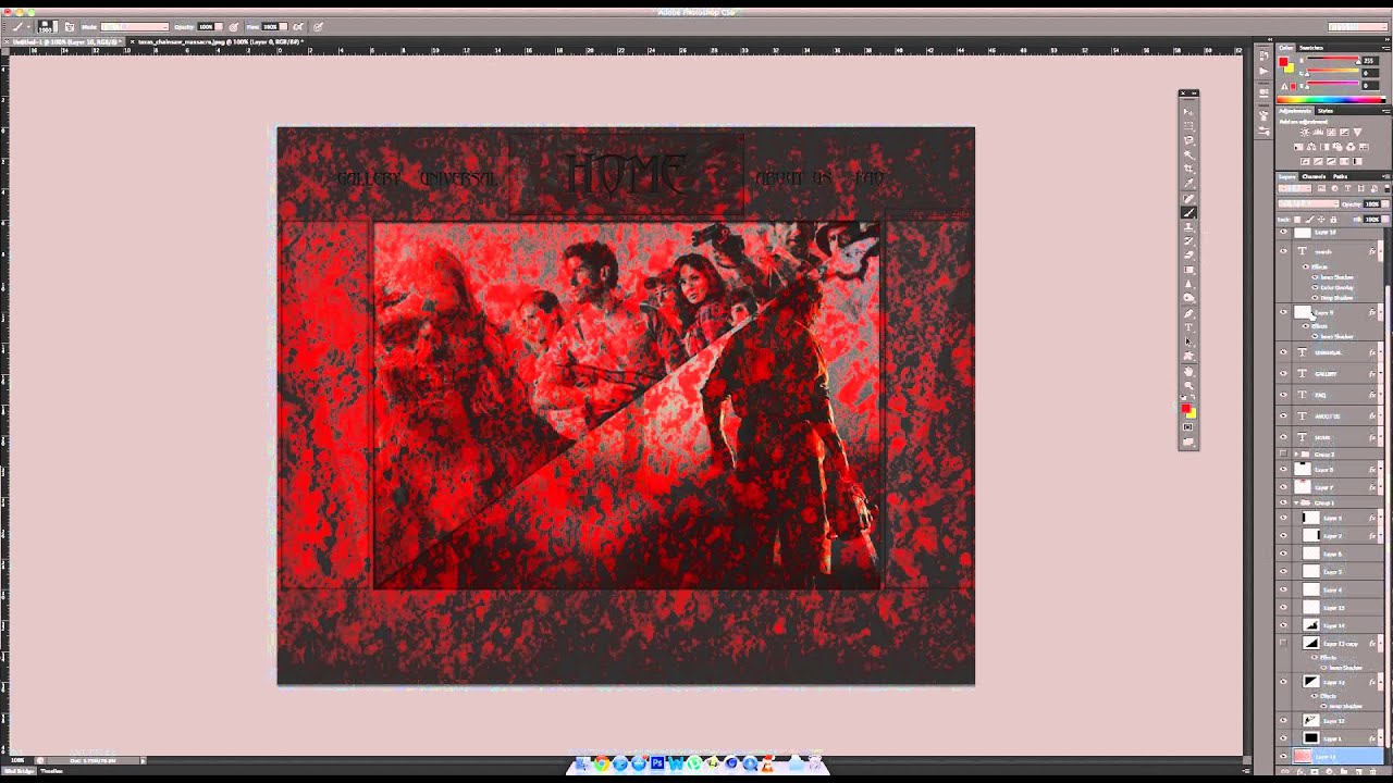 Halloween Horror Speed Art [College Assignment]