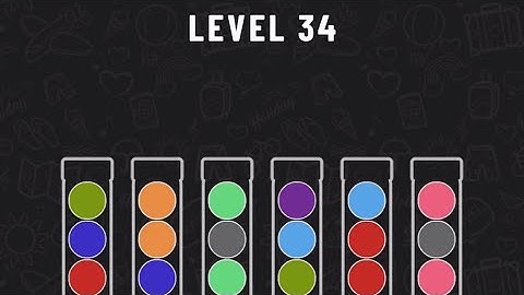 Ball Sort Puzzle Level 34 #ballsortpuzzle #ballsortpuzzlegameplay #puzzlegame #mobilegames