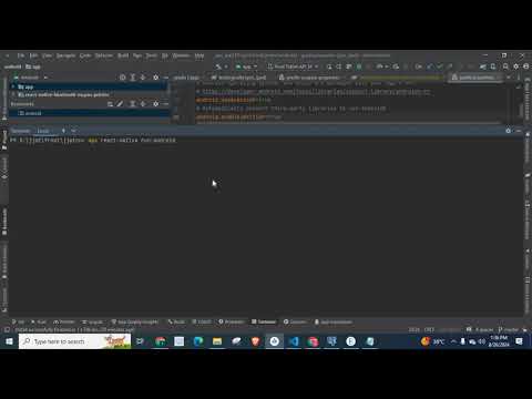 Error: spawnSync ./gradlew EACCES android studio react native solved