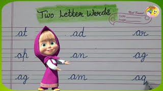 Detalles Two Letter Words in Cursive Writing | Learn Cursive Handwriting for Beginners by Rainbow Star Kids Noticias