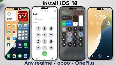 iOS 18 THEME & iOS control center for Realme and Oppo devices 🔥