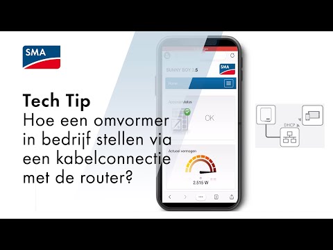 Tech Tip: Hoe een omvormer in bedrijf stellen via een kabelconnectie met de router?