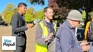 Event Staff DRAGS Green Party Canvasser Away Mid-Question on Islamic GROOMING