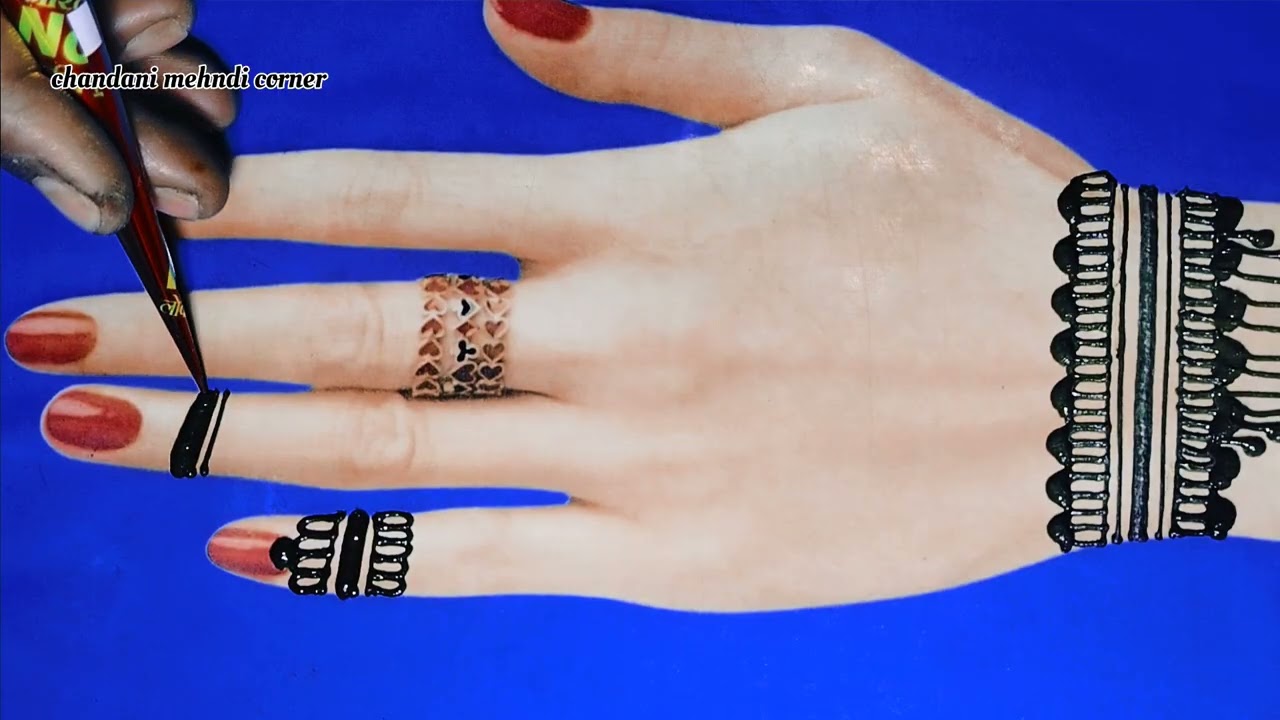 Special for beginner and unique look simple mehndi design