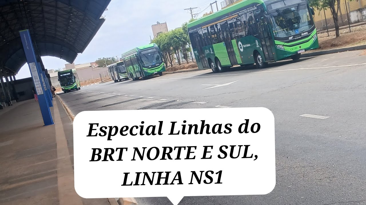 LINHA NS1 BRT NORTE SUL,  TERMINAL VEIGA JARDIM PARA O  TERMINAL PAULO GARCIA 