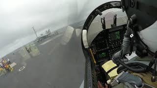 F 18 carrier landing in bad weather and low visibility Military videos