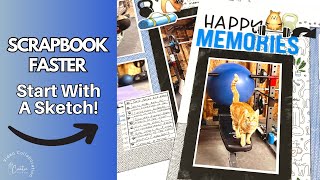 Scrapbooking Sketchbook Layouts / Creative Design Team