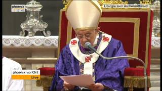 Papst Benedikt XVI.  Letzte öffentliche Messe vom 13.02.2013