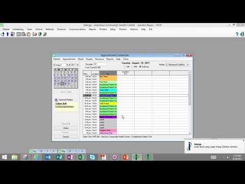 Intergy Appointment Scheduler Template Set Up