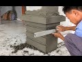 Amazing Techniques Building Column Foot With Brick Sand And Cement - How To Construction Column