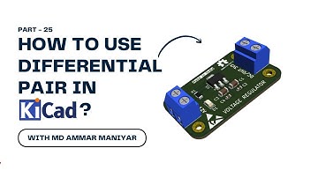 How to use differential pair tracks in KiCAD | Part 25 | How to KiCAD | Ampnics 