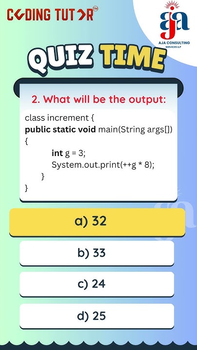 Java Quiz - YouTube