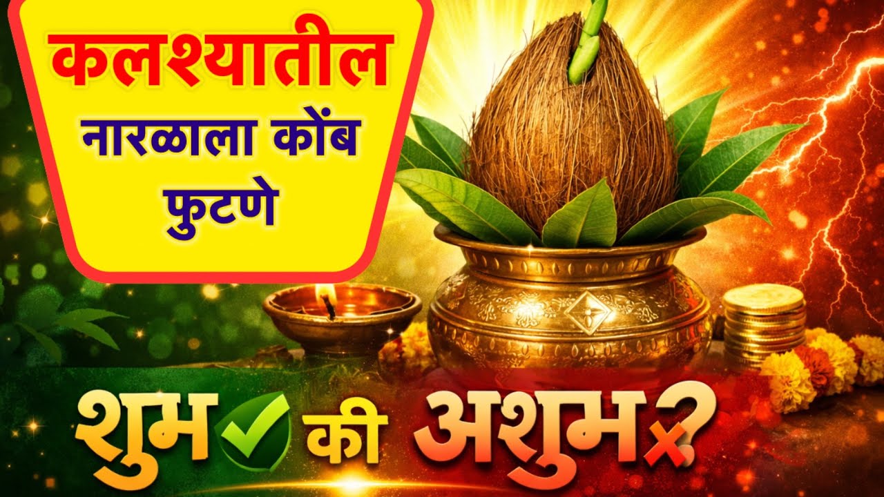 #कलश्यातील नारळाला कोंब फुटणे | शुभ किंवा अशुभ ?  कलश्यातील नारळाचे ५ महत्त्वाचे संकेत #swami 