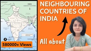 Neighbouring Countries of India | All Important Points for Exams | Maps & Memory Hint by Ma'am Richa